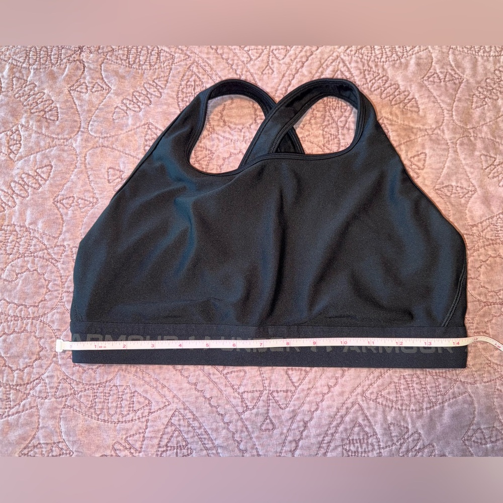 Under Armour Women's Charcoal Sports Bra - Picture 2 of 12